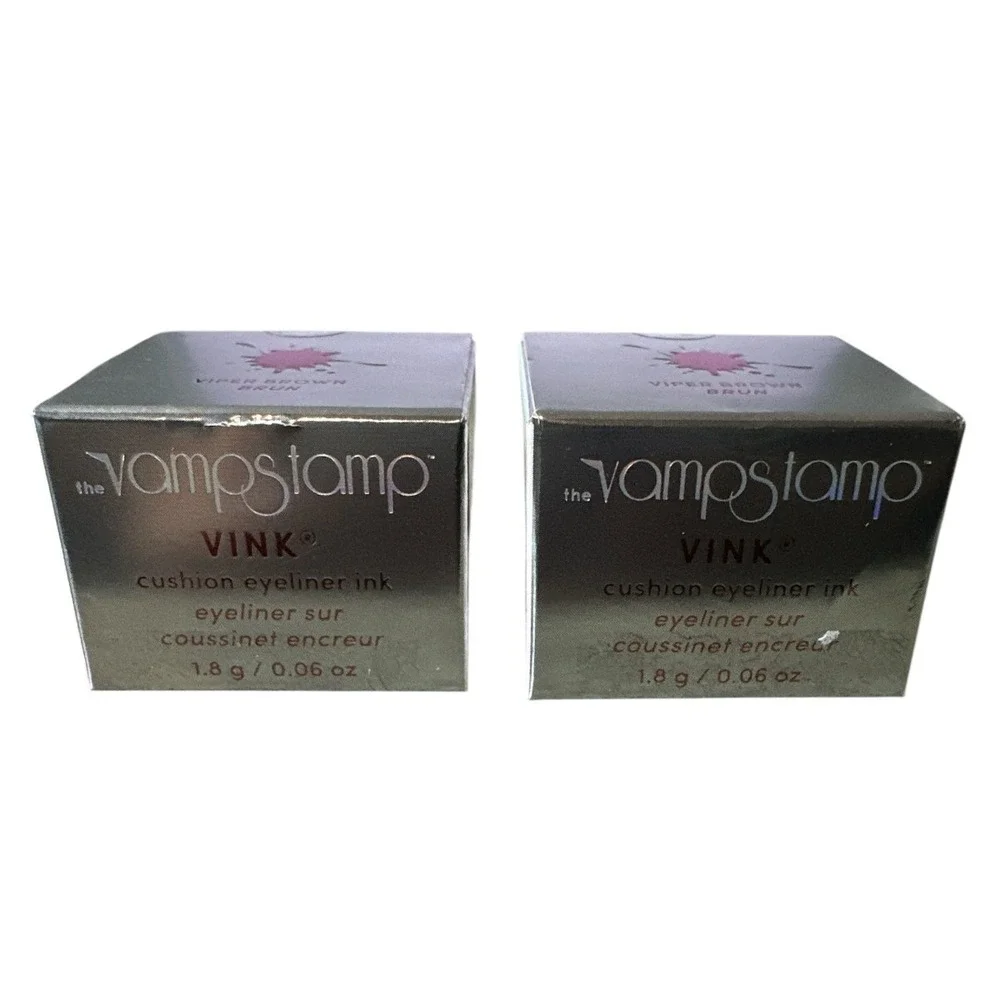 The Vampstamp Vink Cushion Eyeliner‎ Ink x 2 - Viper Brown - 0.06 oz / 1.8 g NEW